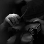 Martin Schleske working on a violin