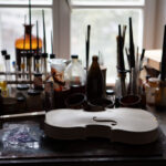 Violin During Varnishing