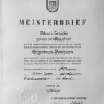 Meisterbrief Martin Schleske